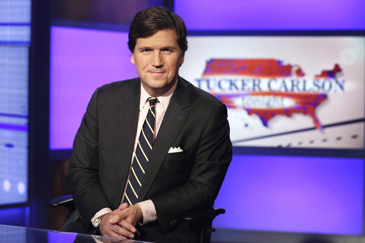 In the week following the presidential inauguration, 14% of respondents said they had come across former Fox News anchor Tucker Carlson discussing or commenting on news during that period. Picture: AP/Richard Drew