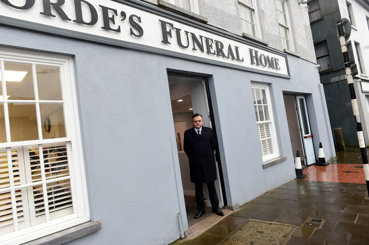 Funeral director Donal Forde outside Forde's Funeral Home on South Gate Bridge, Cork. File picture: Larry Cummins