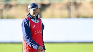 <p>Head coach Joe Schmidt during an Australia Rugby training session. Pic: Tyler Miller/Sportsfile</p>