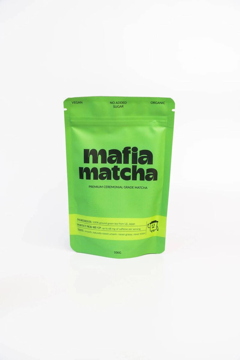 Ceremonial Grade Matcha, 100g pouch, €45, from Mafia Matcha