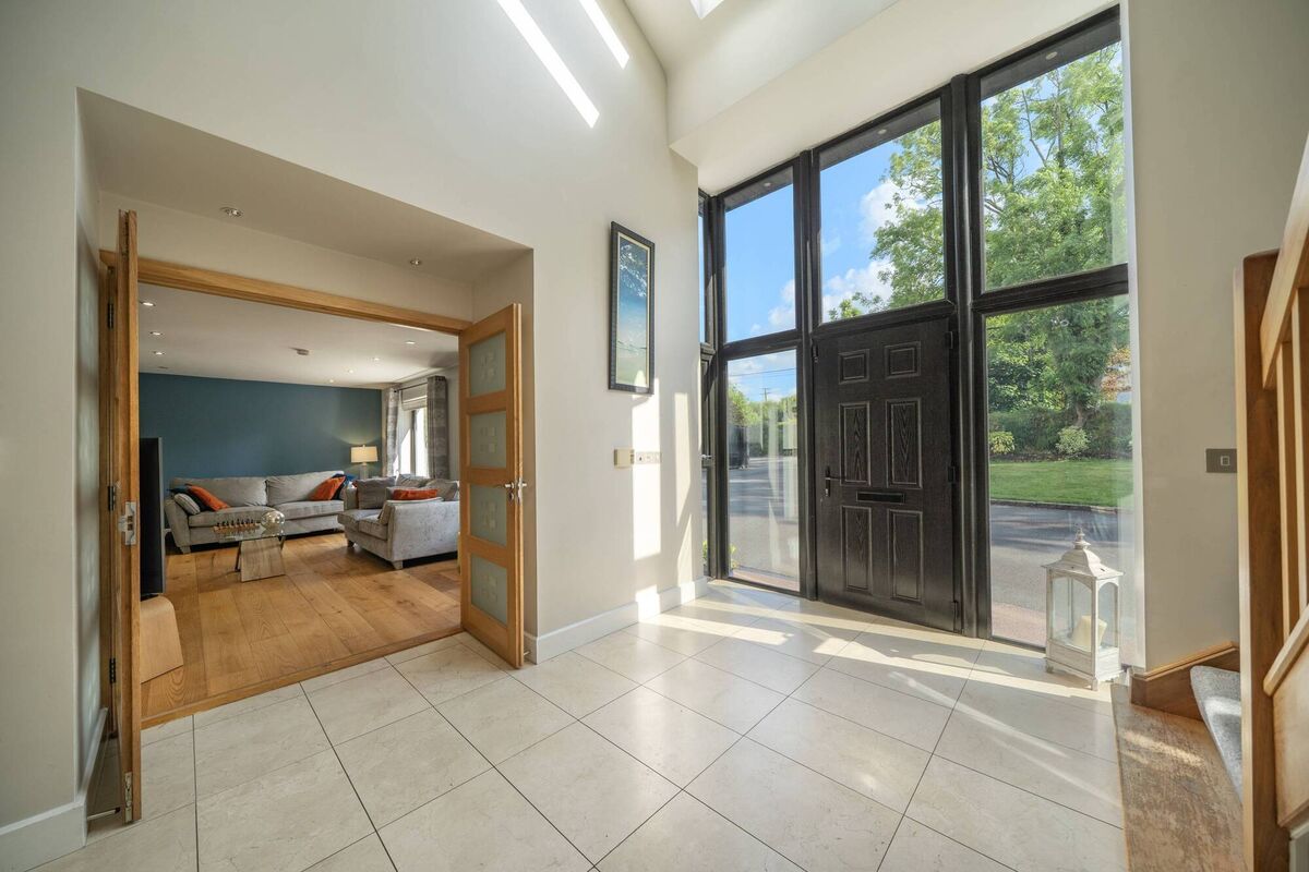 Light-filled hallway