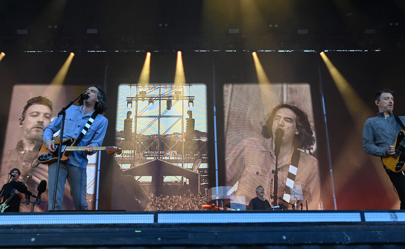 Snow Patrol on stage in concert at Virgian Media park (Musgrave park ) on Thursday. Picture: Eddie O'Hare