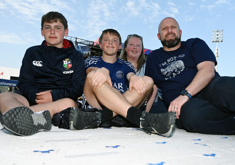 Evan, Dyan, Annette and Alan Barry from Midleton.