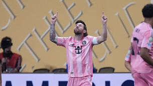 Lionel Messi’s fine free-kick saw Inter Miami get their first win at the Club World Cup (Mike Stewart/AP)