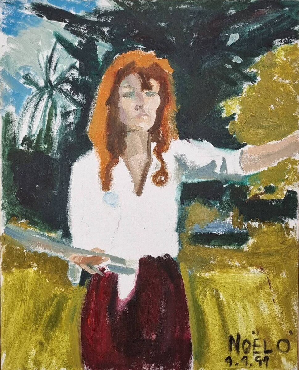 A self-portrait by Noël O’Callaghan. 