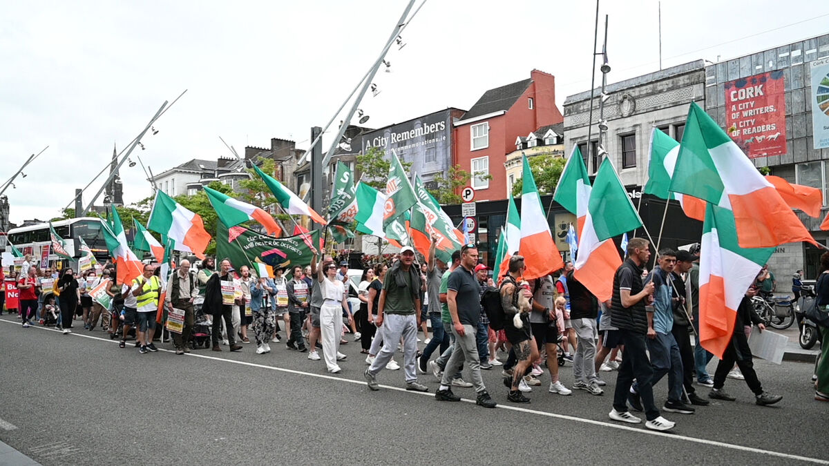 Raise the Roof protest macrh against government housing policy at Grand Parade Cork City. on Saturday afternoon. Picture: Larry Cummins Raise the Roof protest macrh against government housing policy at Grand Parade Cork City. on Saturday afternoon. Picture: Larry Cummins