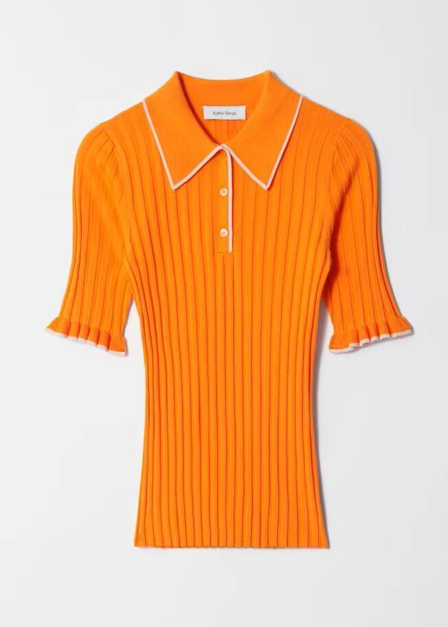 Rib knit polo shirt, & Other Stories, €59 Rib knit polo shirt, & Other Stories, €59