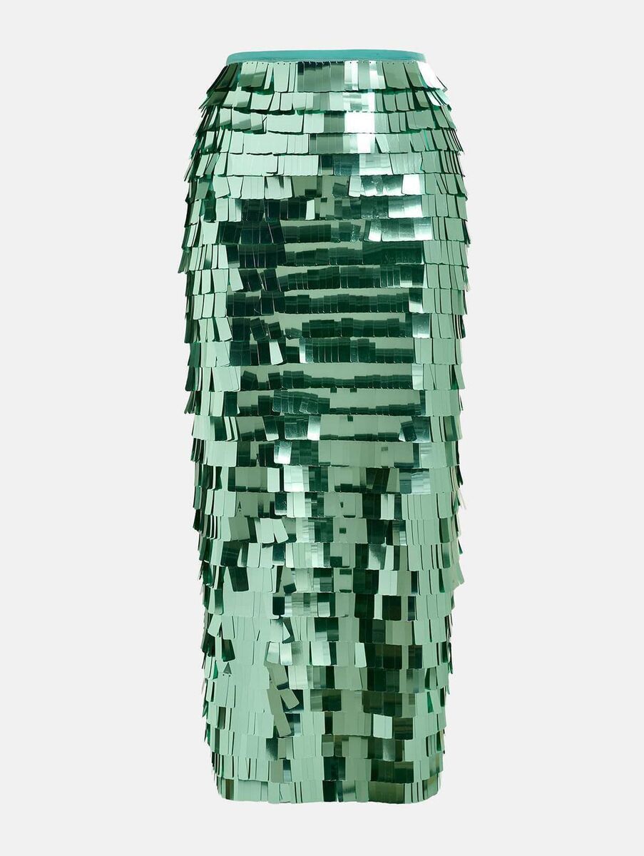 Sequin pencil skirt, Essentiel Antwerp, €265 Sequin pencil skirt, Essentiel Antwerp, €265