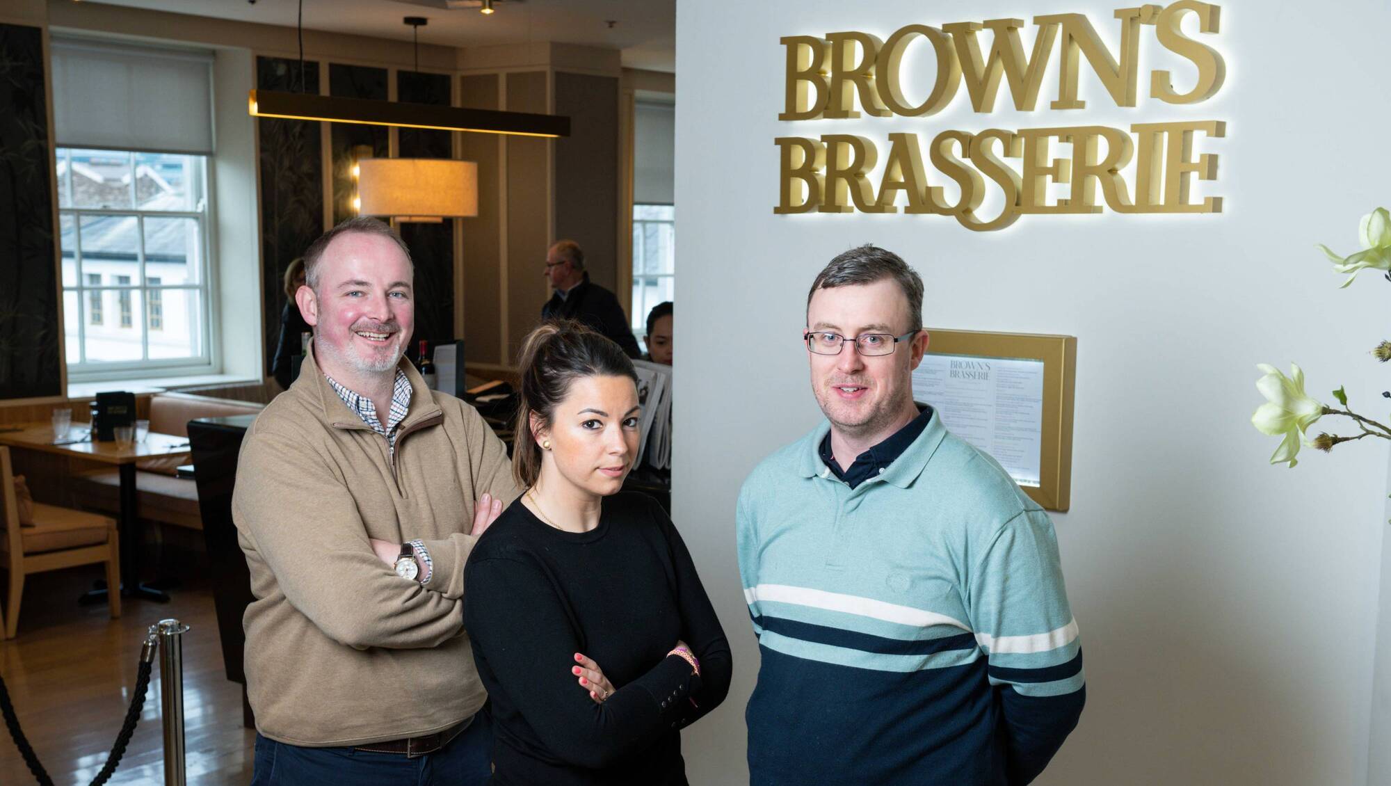 Richard Gavin, Laura Sureda, and John O’Mahony will take over the former Natural Foods Bakery in Fitzgerald Park. Photo Joleen Cronin.