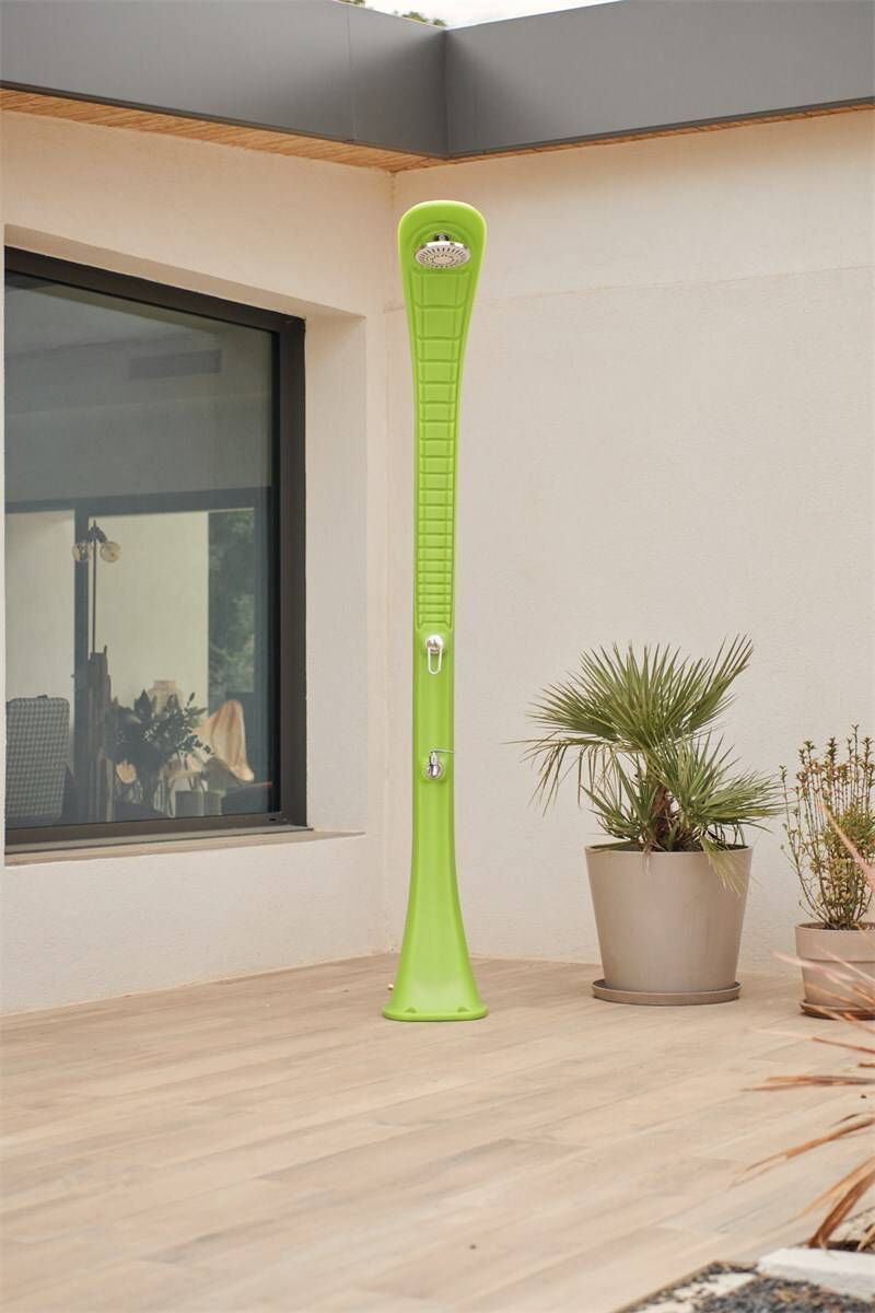 Cobra solar outdoor shower available from A Room Outside. 