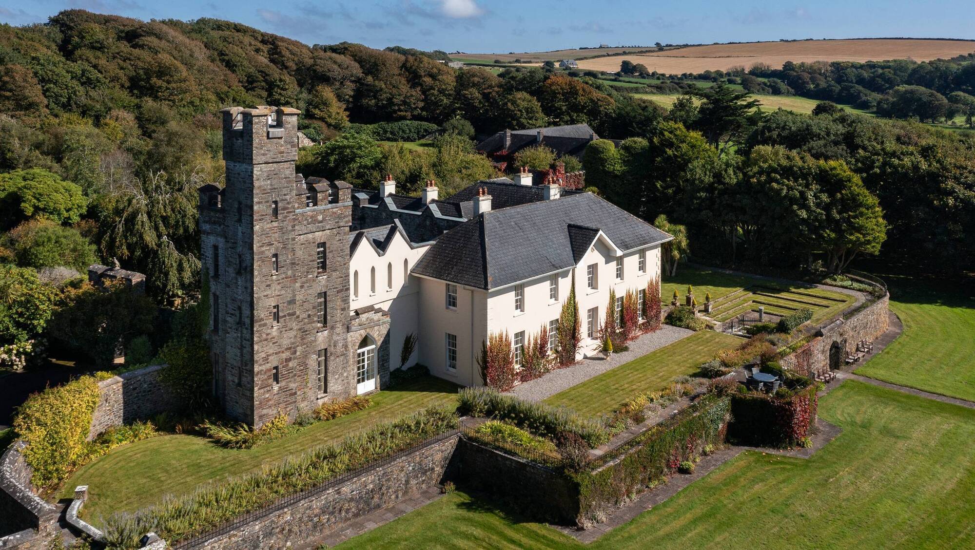 Coolmain Castle, near Kinsale, is a €7.5m property attractomg significant international interest; a handful of viewings have taken place so far. Picture: Niamh Whitty