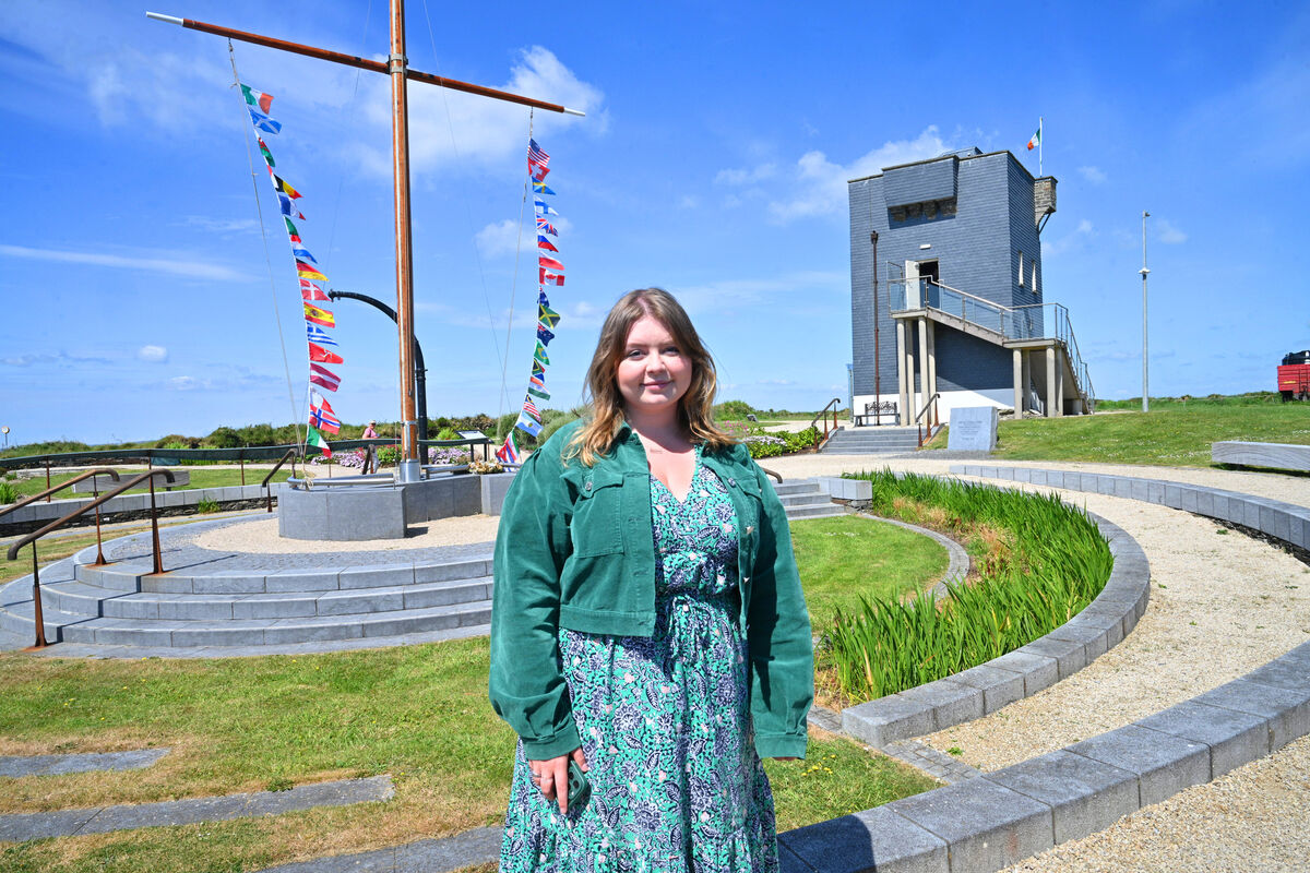 Shannon Forde, manager and resident historian in the memorial garden at the Lusitania Museum at the Signal Tower at The Old Head of Kinsale, Co Cork. Picture: Larry Cummins Shannon Forde, manager and resident historian in the memorial garden at the Lusitania Museum at the Signal Tower at The Old Head of Kinsale, Co Cork. Picture: Larry Cummins