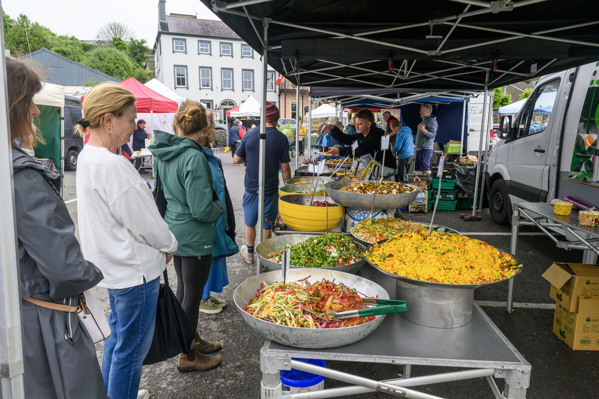 The Farmers Market which takes place every Wednesday in Kinsale, Co Cork. 