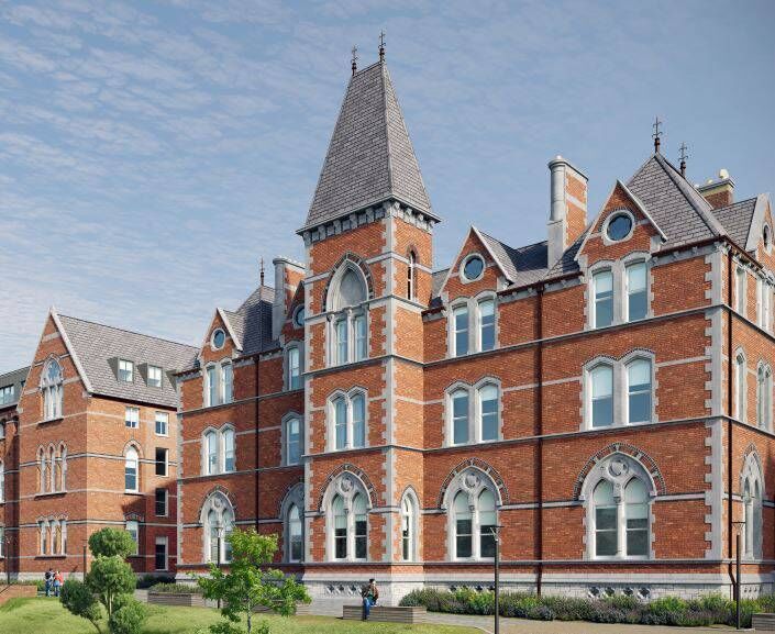 Artist impression of 950-bed student accommodation development at the long-derelict Good Shepherd Convent in Cork City