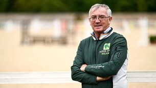 <p>Horse Sport Ireland high performance show jumping manager Michael Blake poses for a portrait during an OFI Media Conference at the Olympic House on the Sport Ireland Campus in Dublin. Picture: Ben McShane/Sportsfile</p>