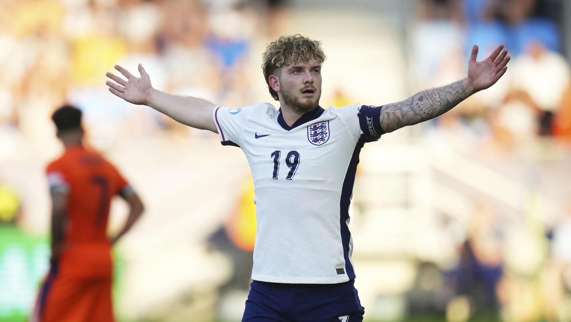 Harvey Elliott hopes knee-slide celebration knock will not rule him out of U21 Euros final