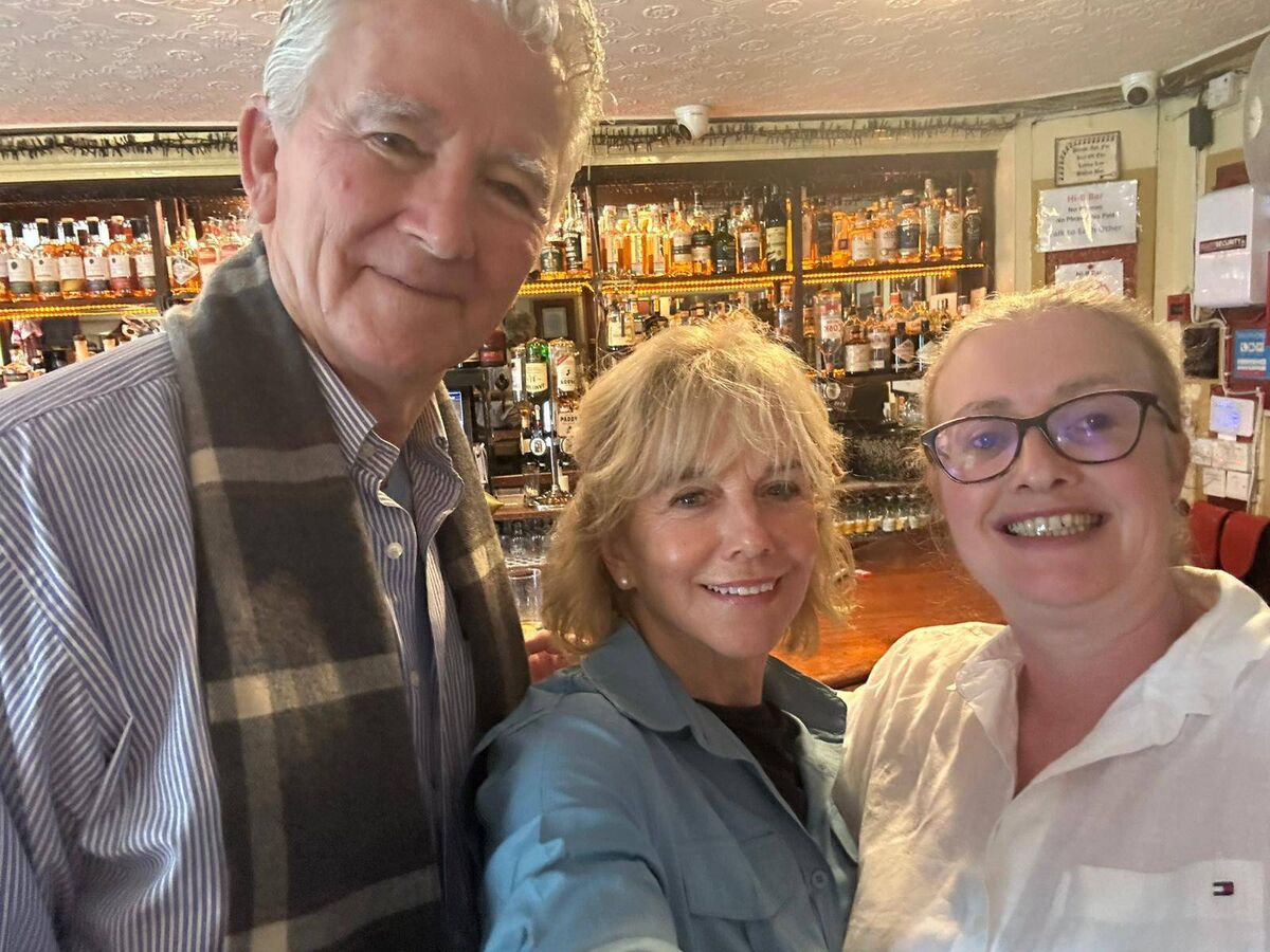 Patrick Duffy and Linda Purl with Hi-B owner Rachel O'Donnell.