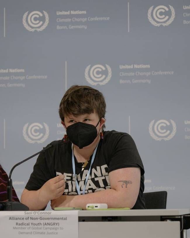 Saoi O'Connor: 'This place where I sit now is not in Germany, it is not in Europe, it is not even truly on Earth, I write to you now from another place.' Photo: Pamela EA Saoi O'Connor: 'This place where I sit now is not in Germany, it is not in Europe, it is not even truly on Earth, I write to you now from another place.' Photo: Pamela EA