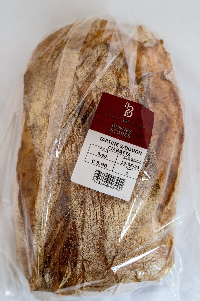 Dunnes Stores' Tartine Sourdough Ciabatta. Food pics: Chani Anderson