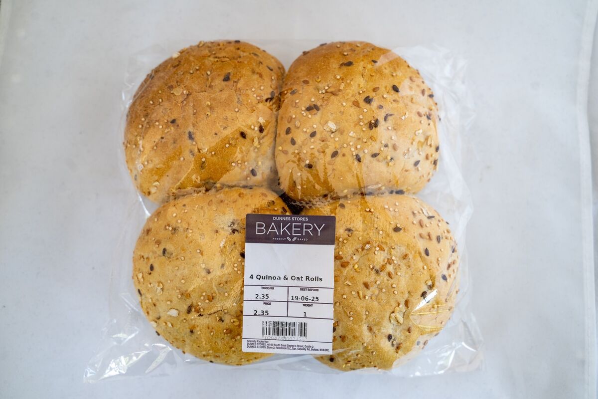 Dunnes Stores Bakery four quinoa and oat rolls €2.35