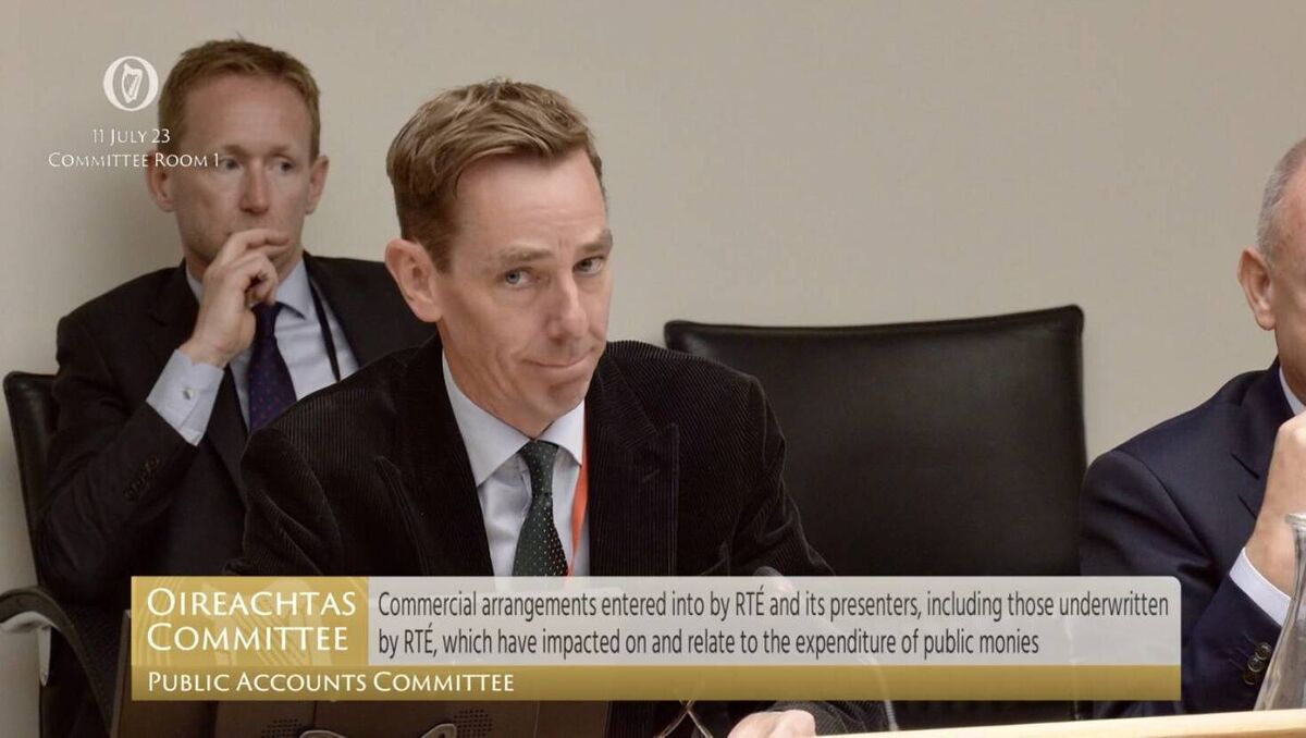 Pubs across the country showed the televised meetings on their big screens from Oireachtas TV of RTE's star presenter Ryan Tubridy. File photo: Oireachtas TV Pubs across the country showed the televised meetings on their big screens from Oireachtas TV of RTE's star presenter Ryan Tubridy. File photo: Oireachtas TV