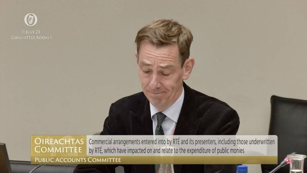 No doubt Tuesday, July 11, 2023, is a date that’s etched forever in Ryan Tubridy's memory, the day his career slipped from his grip and his life changed. File photo: Oireachtas TV No doubt Tuesday, July 11, 2023, is a date that’s etched forever in Ryan Tubridy's memory, the day his career slipped from his grip and his life changed. File photo: Oireachtas TV