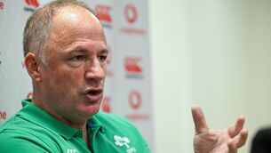 <p>IRFU performance director David Humphreys during an Ireland rugby media conference at the IRFU High Performance Centre at the Sport Ireland Campus in Dublin. Picture: Brendan Moran/Sportsfile</p>