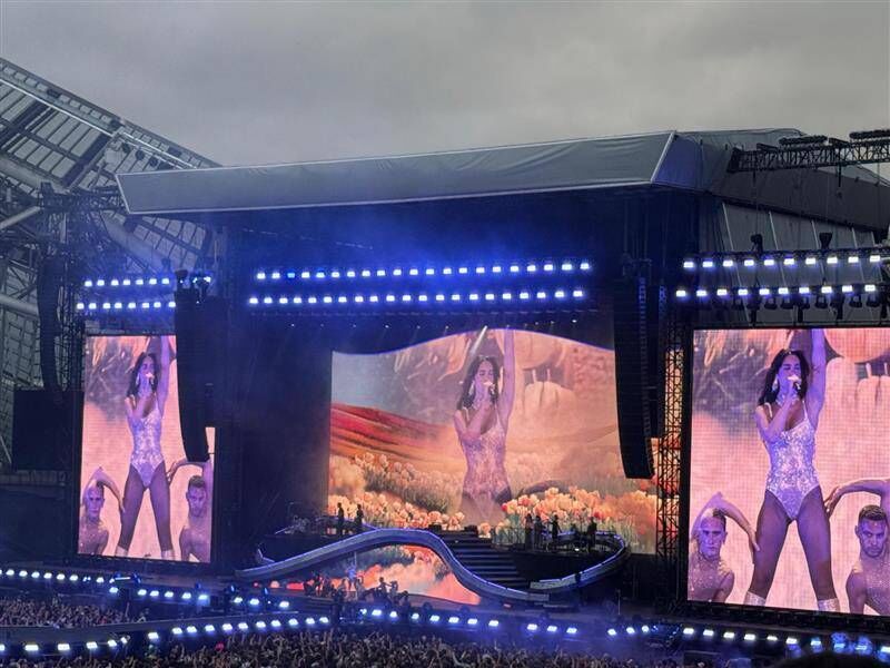 Dua Lipa at the Aviva