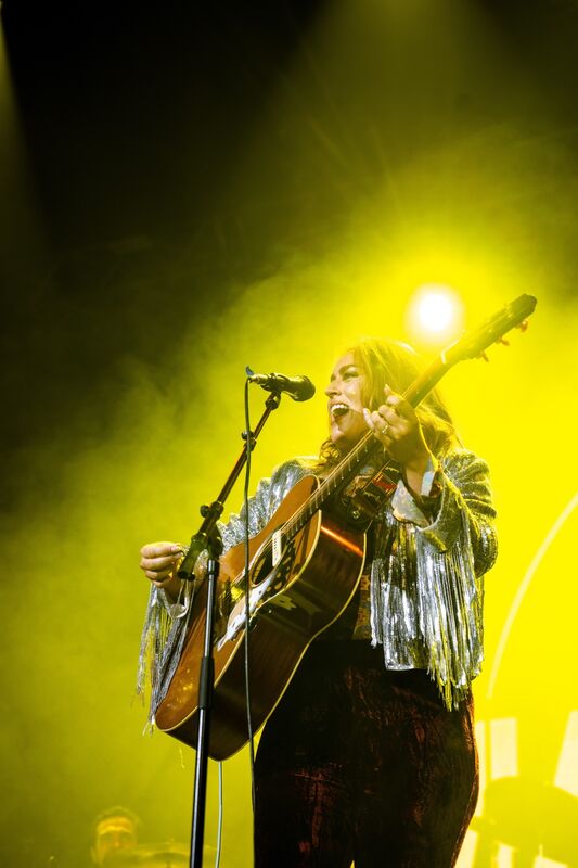 Róisín O played a support set before The Coronas (led by her brother Danny) before guesting with the band. Picture: Chani Anderson Róisín O played a support set before The Coronas (led by her brother Danny) before guesting with the band. Picture: Chani Anderson