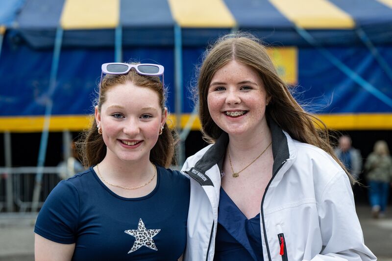Millie Horgan and Lily Moynihan arriving at Live at the Marquee in Cork for The Coronas. Picture: Chani Anderson Millie Horgan and Lily Moynihan arriving at Live at the Marquee in Cork for The Coronas. Picture: Chani Anderson