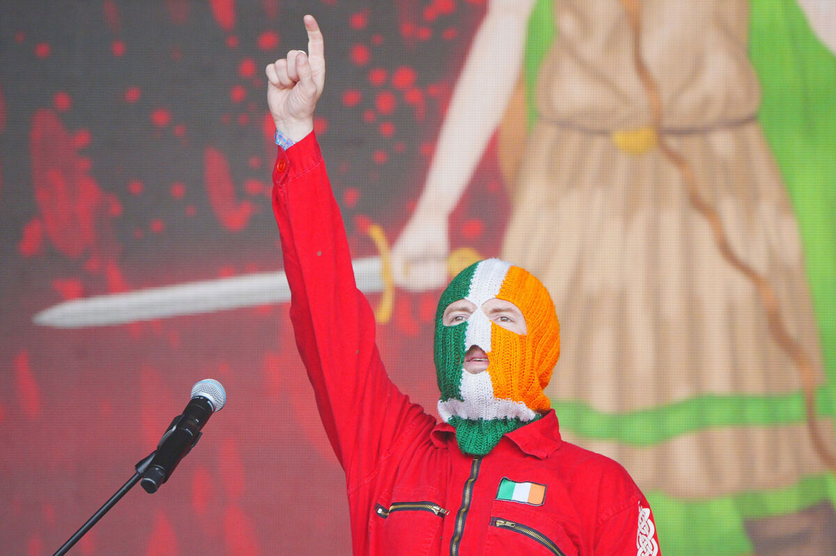 JJ O'Dochartaigh (DJ Provai) of Kneecap performing on the West Holts Stage during the Glastonbury Festival at Worthy Farm in Somerset. Picture date: Saturday June 28, 2025. PA Photo. Photo credit should read: Ben Birchall/PA Wire