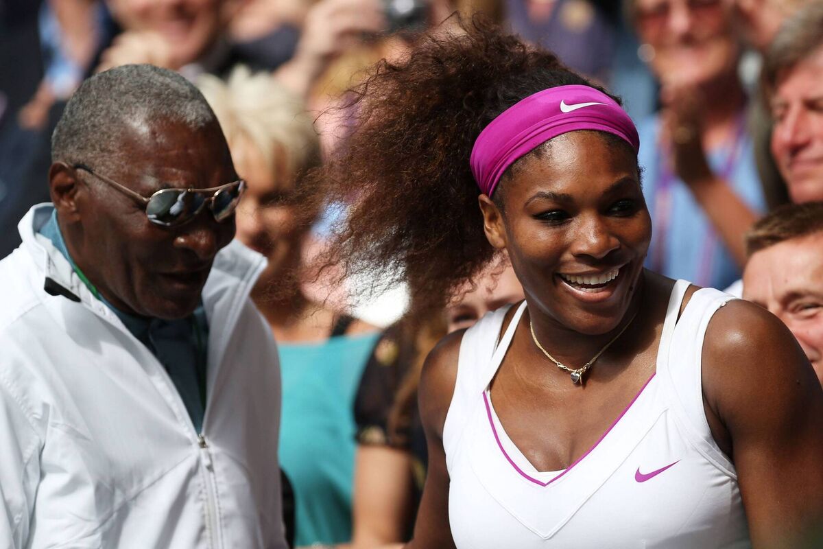 Serena with her father Richard Williams after winning Wimbledon in 2012. File picture: Clive Rose/Getty Images