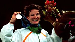 <p>Sonia O'Sullivan with her silver medal at the Sydney Olympics. File picture: Billy Stickland/Inpho</p>