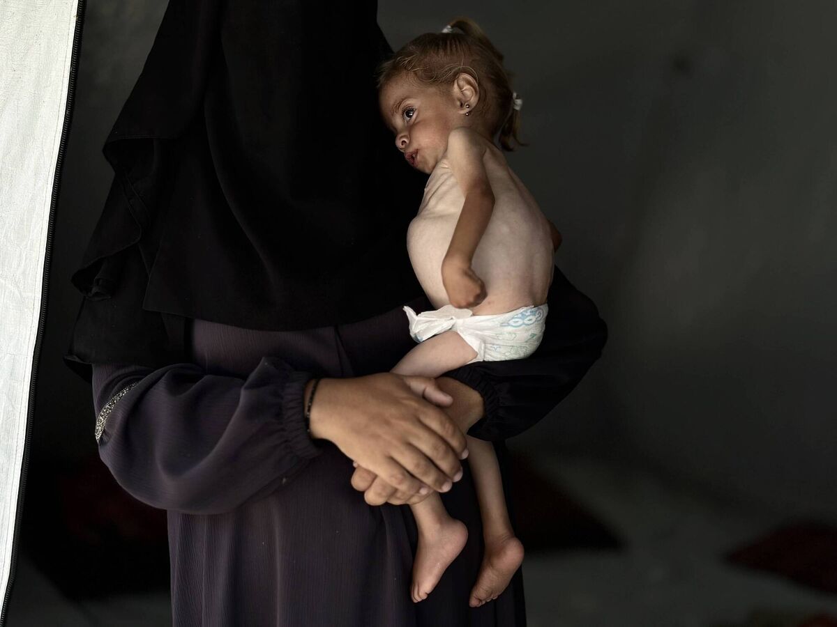 The images of grieving parents hugging the dead and bloodied bodies of their children, draped across their arms after an Israeli airstrike are not seen on Israeli television. Picture: Doaa Albaz/Anadolu via Getty Images The images of grieving parents hugging the dead and bloodied bodies of their children, draped across their arms after an Israeli airstrike are not seen on Israeli television. Picture: Doaa Albaz/Anadolu via Getty Images