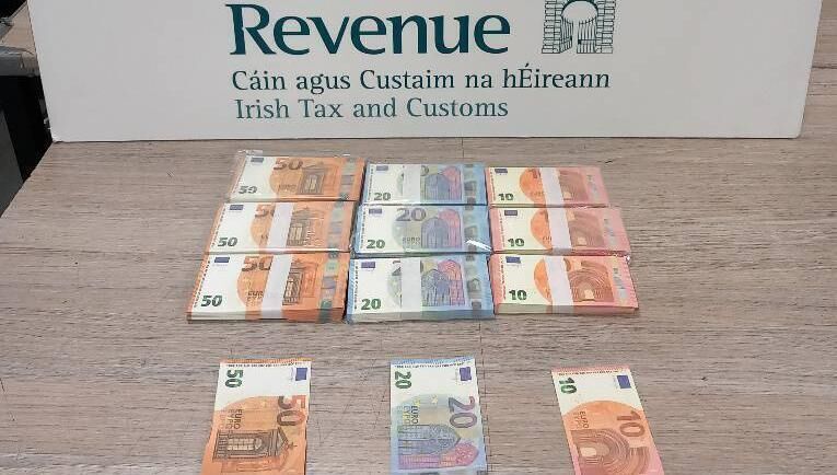 Fake euro notes seized in Dublin. Picture: Revenue