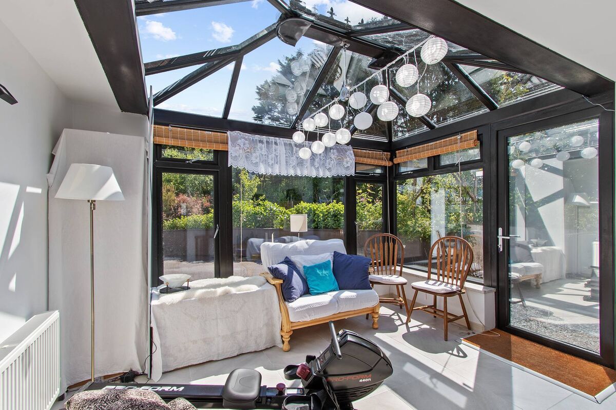 New, south-facing sunroom