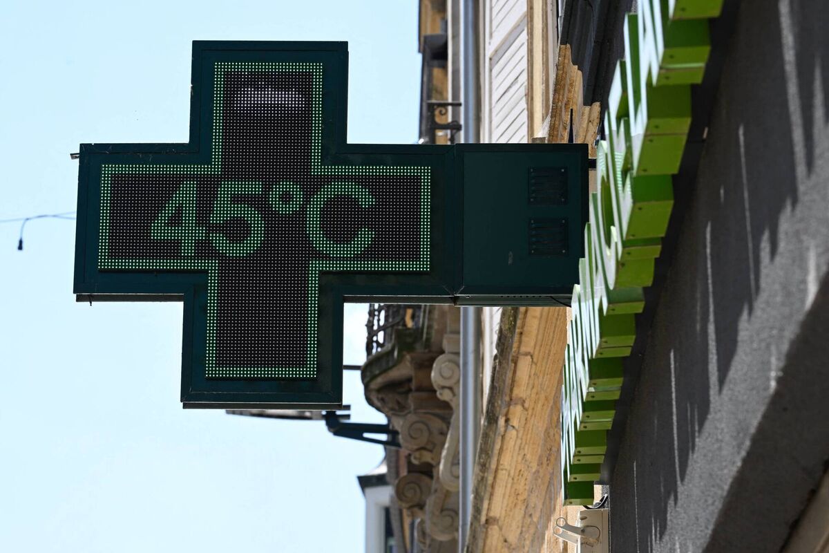A pharmacy sign displays a temperature of 45 degrees Celsius in France on July 2. Picture: Jean-Christophe VerhaegenAFP via Getty Images A pharmacy sign displays a temperature of 45 degrees Celsius in France on July 2. Picture: Jean-Christophe VerhaegenAFP via Getty Images