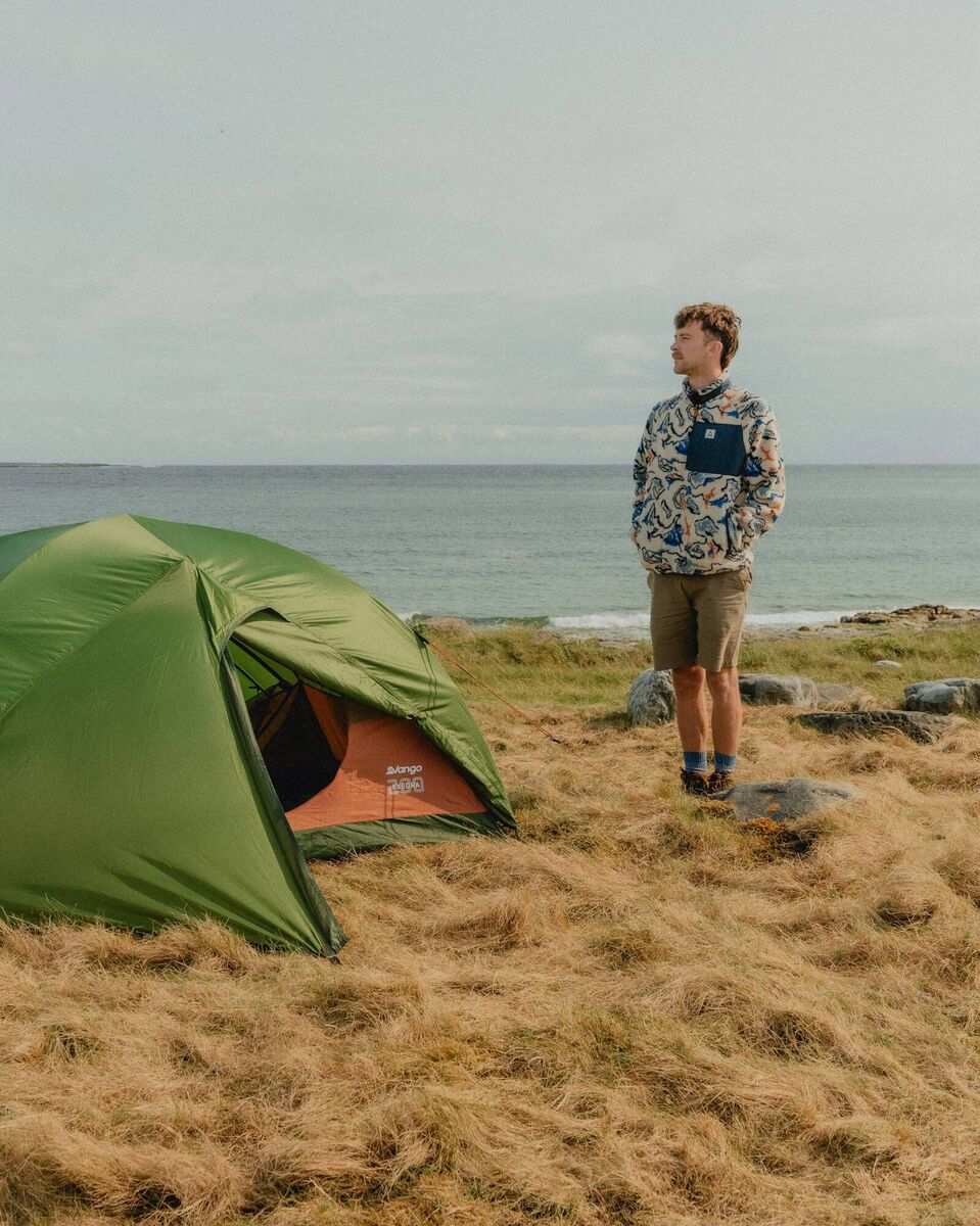 Camping on one of the Aran islands Camping on one of the Aran islands