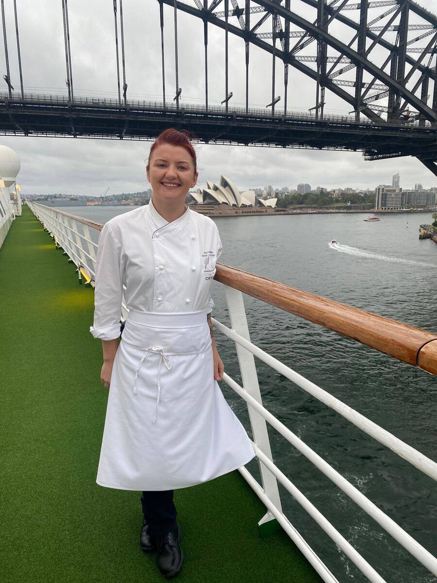 Pastry chef Paula Hannigan sailing into Sydney Harbour Pastry chef Paula Hannigan sailing into Sydney Harbour
