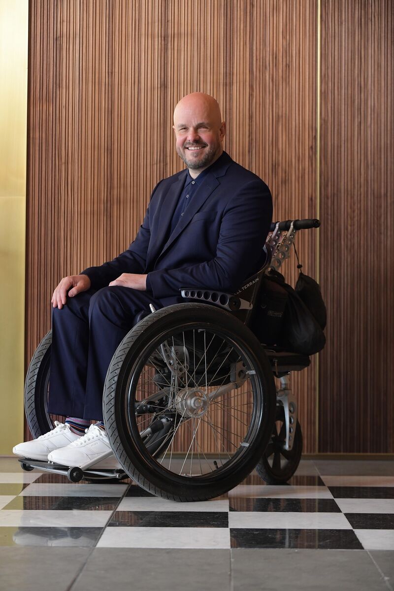  Mark Pollock: “Between 2011 and 2024, we had over 250,000 participants, more than 10,000 volunteers, events on all seven continents, including Antarctica, and hundreds of thousands of euro were raised,” Photograph Moya Nolan