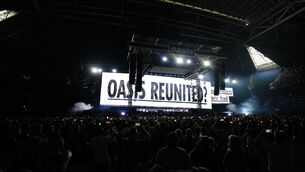 <p>Liam and Noel Gallagher kickstarted Oasis’ long-awaited reunion tour Picture: Jordan Pettitt/PA</p>