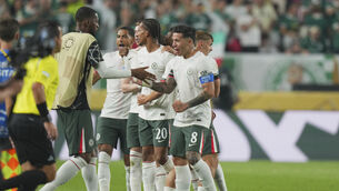 <p>Chelsea’s players react after beating Palmeiras. Pic: Chris Szagola/AP</p>
