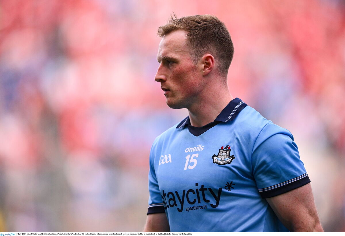 Cian O'Sullivan of Dublin after his side's defeat. Photo by Ramsey Cardy/Sportsfile
