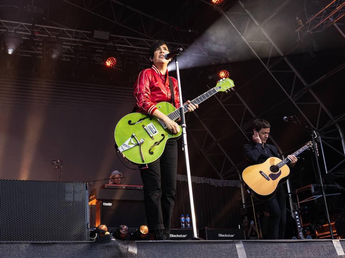 Sharleen Spiteri and Texas on stage at Kaleidoscope at Russborough House, Co Wicklow. 