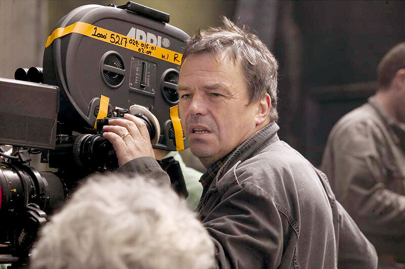 Neil Jordan on set.