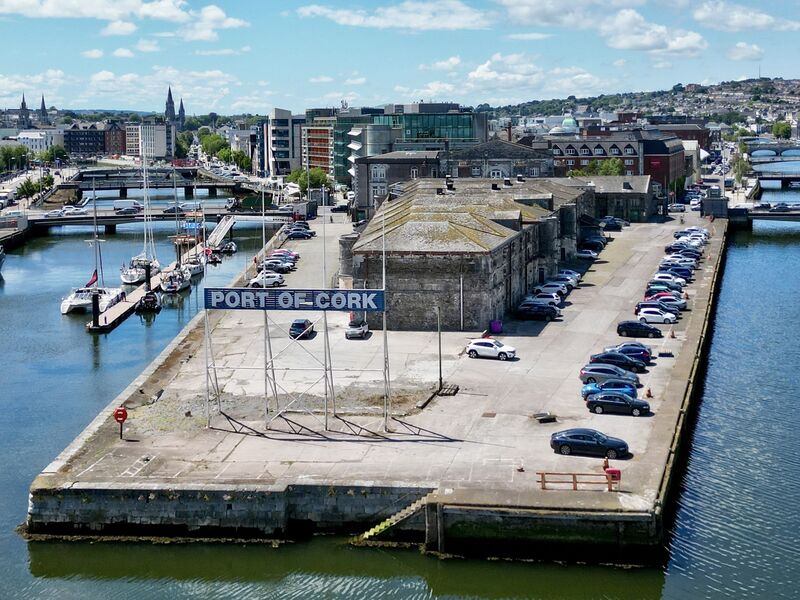 The proposed development includes the Port of Cork bonded warehouses. The protected structures are a cityscape icon which have become symbols of dereliction in recent years. Picture: Chani Anderson.