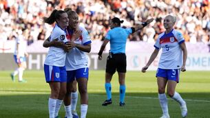 <p>Lauren James scored twice in England’s win (Nick Potts/PA)</p>