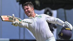 <p>FIVE OF THE BEST: Ireland's Curtis Campher has made history as he became the first male player to take five wickets from five balls in a professional match. Photo by Ishara S. KODIKARA / AFP. Photo by ISHARA S. KODIKARA/AFP via Getty Images.</p>