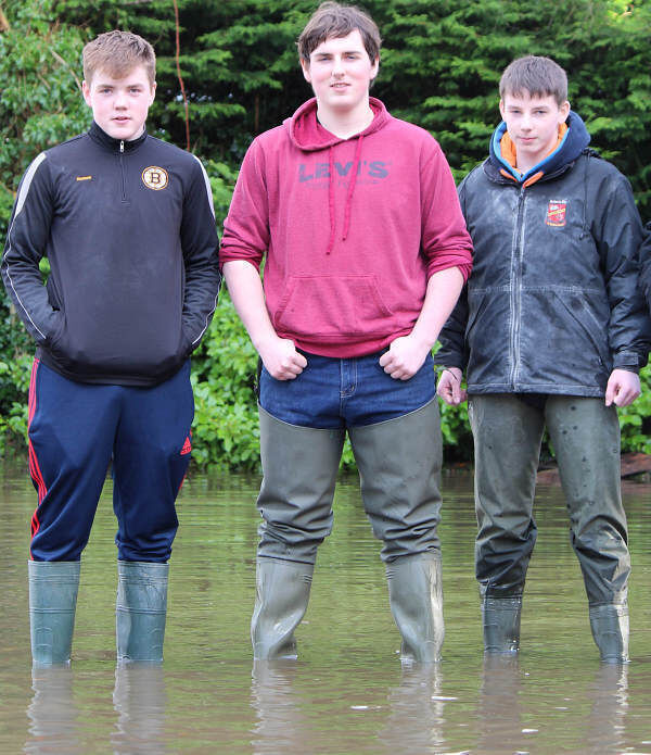 Philip Kinsella (15); Luke Kinsella (16) and Jake Kinsella (15), at their home in Clonlara, Co Clare. Pic: Press 22