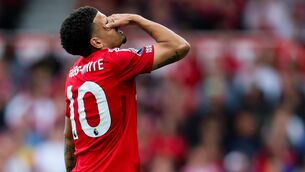 <p>ON HOLD: Morgan Gibbs-White’s move to Tottenham is currently off (Richard Sellers/PA).</p>